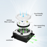 Coussin de siège ventilé pour bébé Anjuny, rechargeable par USB, 3 vitesses, pliable, doublure de siège de poussette, ventilateur silencieux, fibre de carbone
