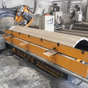 Machine automatique de rainurage pour la fabrication de plaques et colonnes courbées en pierre, idéale pour les colonnes architecturales en pierre - Product Image 3