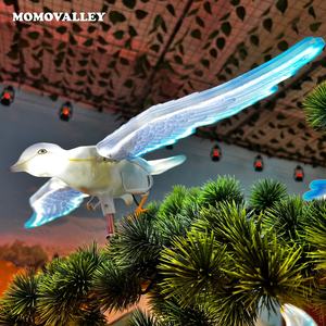 Materiales ABS LED dan 3D lámpara de pájaro escultural decoración con motivo de estatuilla para decoración de árboles de parque impermeable al aire libre - Product Image 1