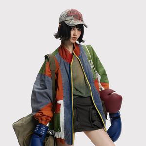 Chaqueta Deportiva Informal Unisex de Cuello Alto Estilo Hip Hop, Ligera, con Logotipo Personalizado, Impermeable, de Manga Larga - Product Image 2