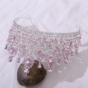 Diademi <span class=keywords><strong>e</strong></span> Corone di Lusso all'Ingrosso per Spose, Gioielli per Capelli da Principessa con Cristalli per Matrimoni <span class=keywords><strong>e</strong></span> Feste - Product Image 3