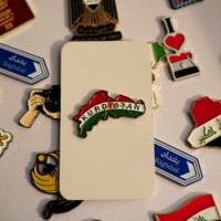 Pin Metálico Esmaltado Moderno y Elegante para Teléfono con Diseño de Cultura Regional y Mapa Nacional para Decoración de Fundas de Teléfono
