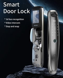 Serrure de porte intelligente Tuya, appels vidéo de haute qualité, œil de chat, empreinte digitale, mot de passe à distance, pour bois, acier, connectivité Wi-<span class=keywords><strong>Fi</strong></span>, <span class=keywords><strong>carte</strong></span> mémoire - Product Image 2