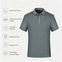 T-shirt d'été unisexe à col rabattable, manches courtes, respirant, couleur unie, polyvalent, pour le travail, avec logo personnalisé, vente en gros
