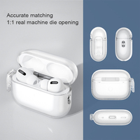 Avec la conception de la protection de verrouillage Transparent Antichoc Antidérapant Soft TPU Protective Charging Case For AirPods Pro 2