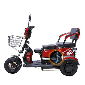 Caminhão elétrico para motocicletas, triciclo elétrico, 3 rodas, gasolina, rikshaw, bodo