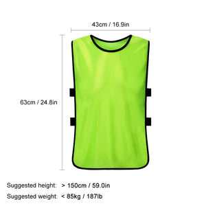 Gilet sportivo Pinnies più venduto per adulti traspirante per allenamento di squadra bavaglini da calcio ad asciugatura rapida maglia da calcio <span class=keywords><strong>2</strong></span> set - Product Image 5