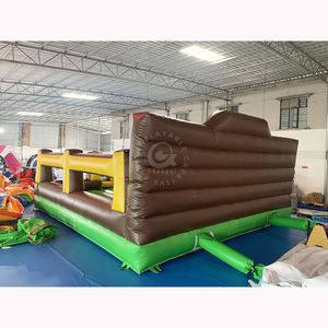 مخصص نفخ حصيرة PVC والعيون المتوهجة ، القلاع نمط الثور ركوب آلة تأجير المعدات للأحداث - Product Image 5