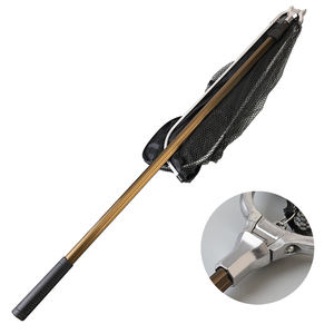 370cm 1110g 65*70*45cm Foshong épuisette 3 sections télescopique pliable rétractable <span class=keywords><strong>en</strong></span> caoutchouc filet de poisson pour la pêche <span class=keywords><strong>en</strong></span> <span class=keywords><strong>mer</strong></span> pêche à la mouche - Product Image 2