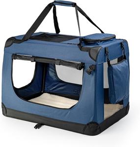 Caisse pliable <span class=keywords><strong>pour</strong></span> <span class=keywords><strong>chien</strong></span>, boîte <span class=keywords><strong>de</strong></span> <span class=keywords><strong>transport</strong></span> <span class=keywords><strong>pour</strong></span> <span class=keywords><strong>chien</strong></span>, sac <span class=keywords><strong>pour</strong></span> <span class=keywords><strong>chien</strong></span> M en <span class=keywords><strong>tissu</strong></span> Oxford Votre ami à fourrure se sentira très en sécurité dans cette caisse souple - Product Image 5