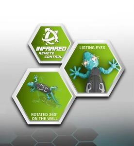 Novedad caliente juguetes recargables 6 CH RC pared escalada <span class=keywords><strong>Gecko</strong></span> juguetes con luz biomimético gatear insectos broma juguetes para niños regalo - Product Image 4