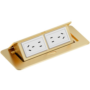 International Electric Desktop Concealed Pop Up Aluminum Alloy <b>Socket</b> 10 Outlets <b>With</b> <b>Usb</b> Port Ground Installation - Product Image 1