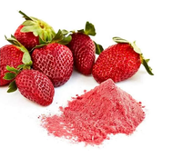 Vente en gros en vrac 100% naturel soluble instantané extrait de plante en poudre de fruit de fraise de la nature