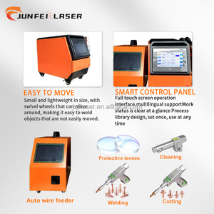 <span class=keywords><strong>Soldadora</strong></span> Láser de Fibra Portátil JUNFEI Raycus 1500W-3000W Máx. con Limpieza Automática de Fuente, Máquina de Corte <span class=keywords><strong>y</strong></span> Soldadura de Metal, Fácil de Operar - Product Image 3