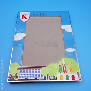 Cadre photo en métal rectangulaire, nickel brillant, durable, décoration d'intérieur, cadeau - Product Image 2
