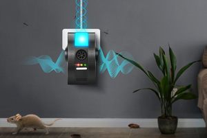 4 in 1 per interni multifunzionali elettromagnetici + anioni + parassiti ultrasonici, zanzare, scarafaggi, repellente per topi ultrasonico ragno - Product Image 4