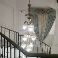 Lustre en cristal sur mesure pour hall d'hôtel européen, escalier, restaurant, villa, salon, chambre à coucher - Vente chaude