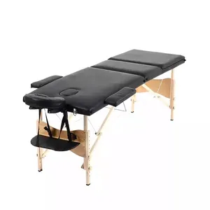 Best-seller 3 fois Table Portable Pour Salon Traitement Spa Beauté en gros Professionnel Lit De Massage De Haute Qualité
