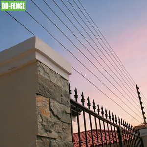 Système d'alarme anti-coupure et anti-vol haute tension avec poteaux de clôture électriques, clôture solaire électrique haute sécurité pour maison et villa - Product Image 5