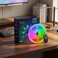 Kit complet de bande LED RGB sans fil 2,4G Sanan 5050 DC12V à intensité variable pour la décoration intérieure