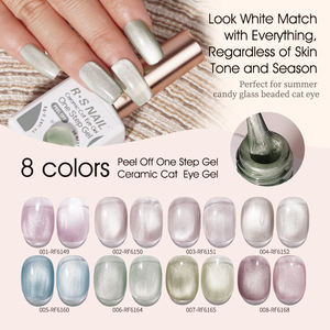 RS Nail Professional 8g Ceramic Cat Eye Gel <span class=keywords><strong>Vernis</strong></span> Disco Step <span class=keywords><strong>UV</strong></span> Nail Gel Polish Soak off <span class=keywords><strong>Semi</strong></span>-<span class=keywords><strong>Permanent</strong></span> 10g Poids Échantillon gratuit - Product Image 2