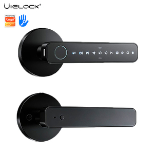 <span class=keywords><strong>Serrure</strong></span> de porte intelligente biométrique TTlock Tuya avec contrôle par application, cylindre à levier de grade C pour porte en bois - Product Image 3
