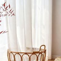 Voilages translucides blanc perle Phantom, rideaux plissés teints en fil pour salon, luxe léger, vente en gros au mètre