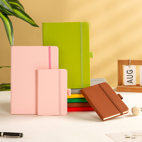 Carnet de notes personnalisé de haute qualité pour le bureau, ligné, imprimé, en cuir PU, couverture rigide A5, avec logo