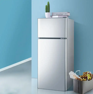 Réfrigérateur domestique à double porte de 128 L, réfrigérateur vertical à montage supérieur, petit réfrigérateur, réfrigérateurs à <span class=keywords><strong>deux</strong></span> <span class=keywords><strong>portes</strong></span> bon marché - Product Image 1