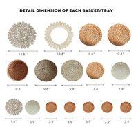 Home Items Trend House Show Piece Woven Wall Kids Decor Plate Gifts Round Decor Hanging Art Design Moon Phases Nordic