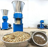 Nouvelle machine à granulés d'aliments pour volailles de haute qualité, électrique 220V, en fonte, avec moteur diesel/électrique, taille de granulés 0,5-2mm, marque HD