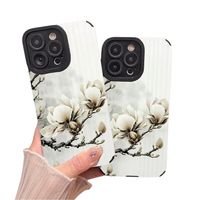 Coques de téléphone antichoc à motif floral pour iPhone 17 Air 16 Plus Pro Max 15 14 13 12 11 X – Housse de protection anti-chute avec logo personnalisé
