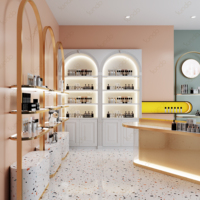 Meubles de magasin de parfums de luxe Sundo Luxury Mall, design d'intérieur, présentoir mural pour cosmétiques, étagère de présentation de parfums