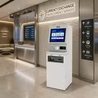Kiosque tactile sur pied Jinrui FCM-501T 19 pouces, directement de l'usine, pour aéroport, hôtel, centre commercial, machine de change de devises