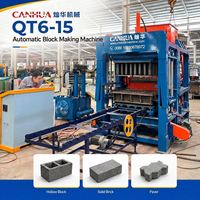 Machine automatique chinoise Qt6-15 pour la fabrication de blocs de ciment creux et de briques autobloquantes, ensemble complet avec garantie d'un an