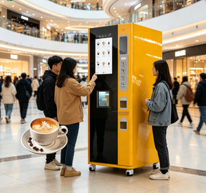 Kaffeemaschine Kommerziell Vollautomatisch Verkaufsautomat Smart und Kaffee-Verkaufsautomat Vollautomatisch - Product Image 3
