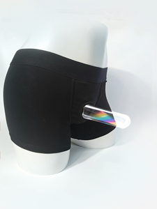 Bóxers de Nylon Transpirables para Hombre, Diseño con Anillo y Bolsa Frontal, Logotipo Personalizado, Tejido de Punto, para Adultos y Gays, Fabricación Personalizada - Product Image 1