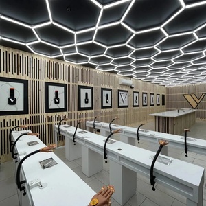 HanYin High-End-Garagen beleuchtung für Werkstatt High-End Sechseckige LED-Leuchte Barber Shop Gym Lights Aluminium - Product Image 2