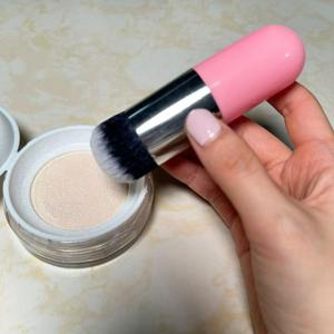 Commercio all'ingrosso BB CrBuilding Kabuki pennello Kabuki stampato a mano Set di pennello per <span class=keywords><strong>fondotinta</strong></span> in plastica sintetica manico cosmetici - Product Image 6