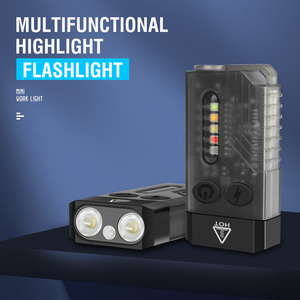 Boruit nouveauté V10 Mini porte-clés lampe de poche LED lumière UV Rechargeable avec fonction de mémoire fonction aimant et bip Alar - Product Image 3