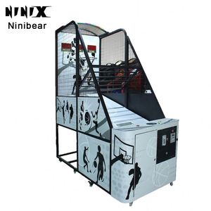 Máquina de Juego Arcade Deportiva para Interiores, Simulador de Baloncesto Operado con Monedas, con Aro, para Niños de 6+ Años, para Uso Doméstico - Product Image 3