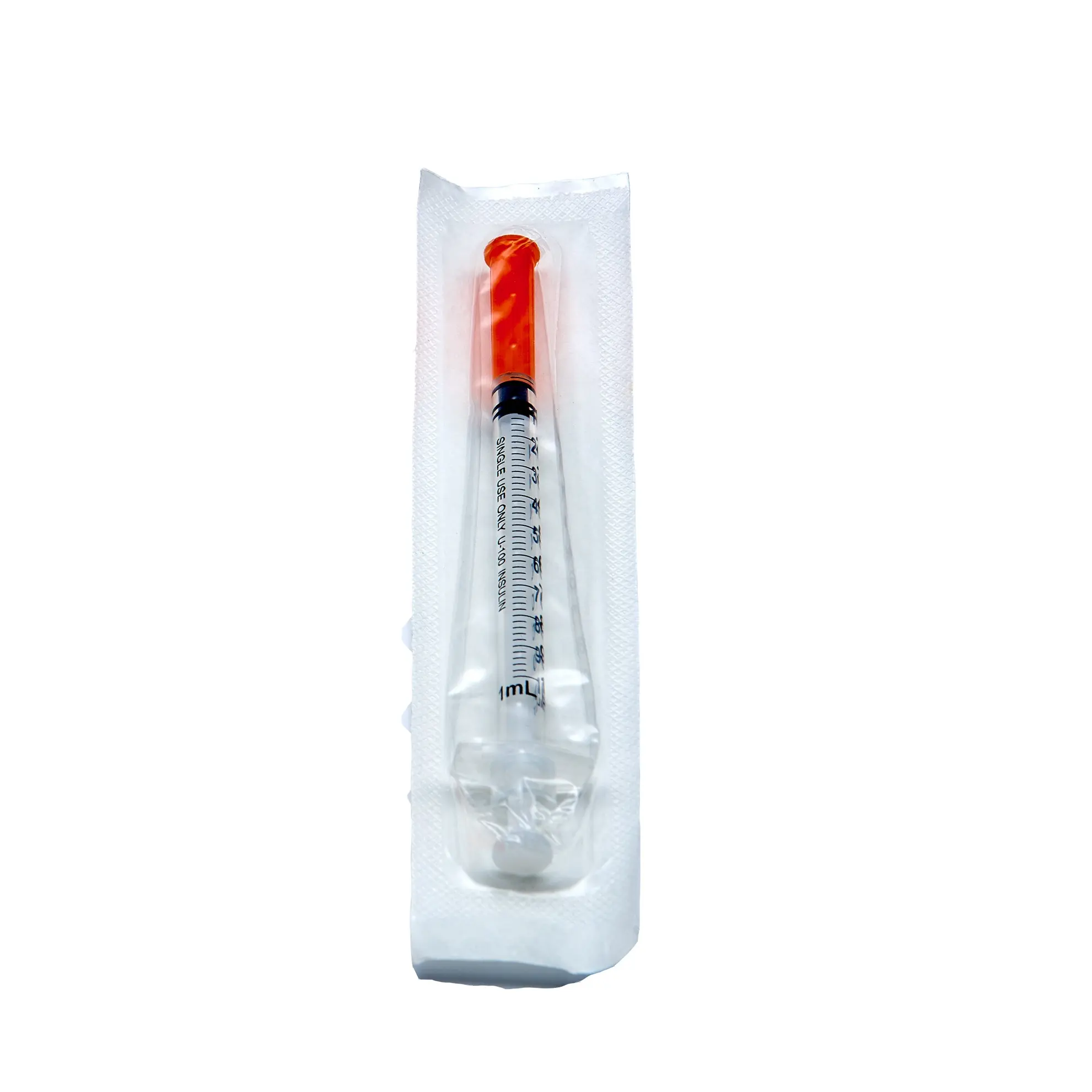Sterile Disposable Medical Painless Insulin Syringe With Fixed Fine Needle U-40 U-100 0.3ml 0.5ml 1ml For Painless Injection