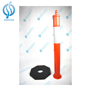 Barreras de tráfico T-Top Post reflectantes de plástico usadas para señal de seguridad vial - Product Image 6