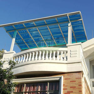 테라스 커버 발코니 차양 폴리카보네이트 솔리드 시트 캐노피 어닝 - Product Image 4