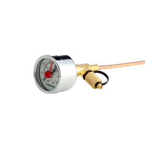 Vanne Tesmo avec manomètre intégré R410A R32, raccords de test en laiton pour le test des lignes de réfrigérant AC - Product Image 2