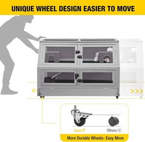 <span class=keywords><strong>Cage</strong></span> pour cochon <span class=keywords><strong>Cage</strong></span> pour hamster à mâcher Cadre en métal Maison de <span class=keywords><strong>rat</strong></span> Habitat pour petits animaux <span class=keywords><strong>Cage</strong></span> Nation Critter <span class=keywords><strong>2</strong></span> niveaux Double usage mobile - Product Image 5