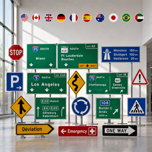 <span class=keywords><strong>Panneaux</strong></span> <span class=keywords><strong>de</strong></span> signalisation routière réfléchissants en aluminium <span class=keywords><strong>de</strong></span> haute qualité, personnalisés pour les applications autoroutières, pour <span class=keywords><strong>la</strong></span> gestion du trafic - Product Image 2
