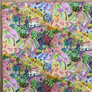 Tessuto in <span class=keywords><strong>Cotone</strong></span> 100% HAPPEAK, Stampa Colorata Personalizzata con Case, per Camicie da Bambina, Abbigliamento per Bambini di Tendenza - Product Image 6