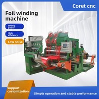 Mesin Gulung Kumparan Transformator Toroidal Tegangan Rendah Produktivitas Tinggi CNC Otomatis Penuh KEMEI dengan Foil Tembaga Terlilit