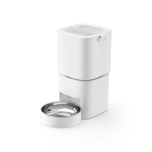 Dudu Distributeur automatique intelligent de nourriture pour animaux de compagnie, grande capacité 6L, avec contrôle par application, pour chiens et chats, conception détachable, blanc - Product Image 1